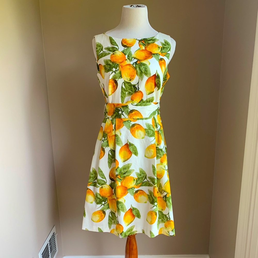 Anne Klein Lemon Dress, size 4 NWT